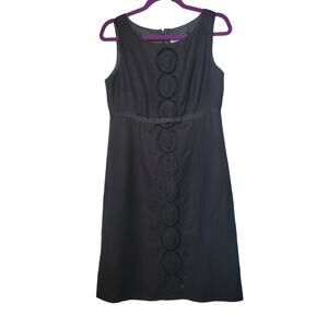 Jessica Howard Black Linen Dress Size 8